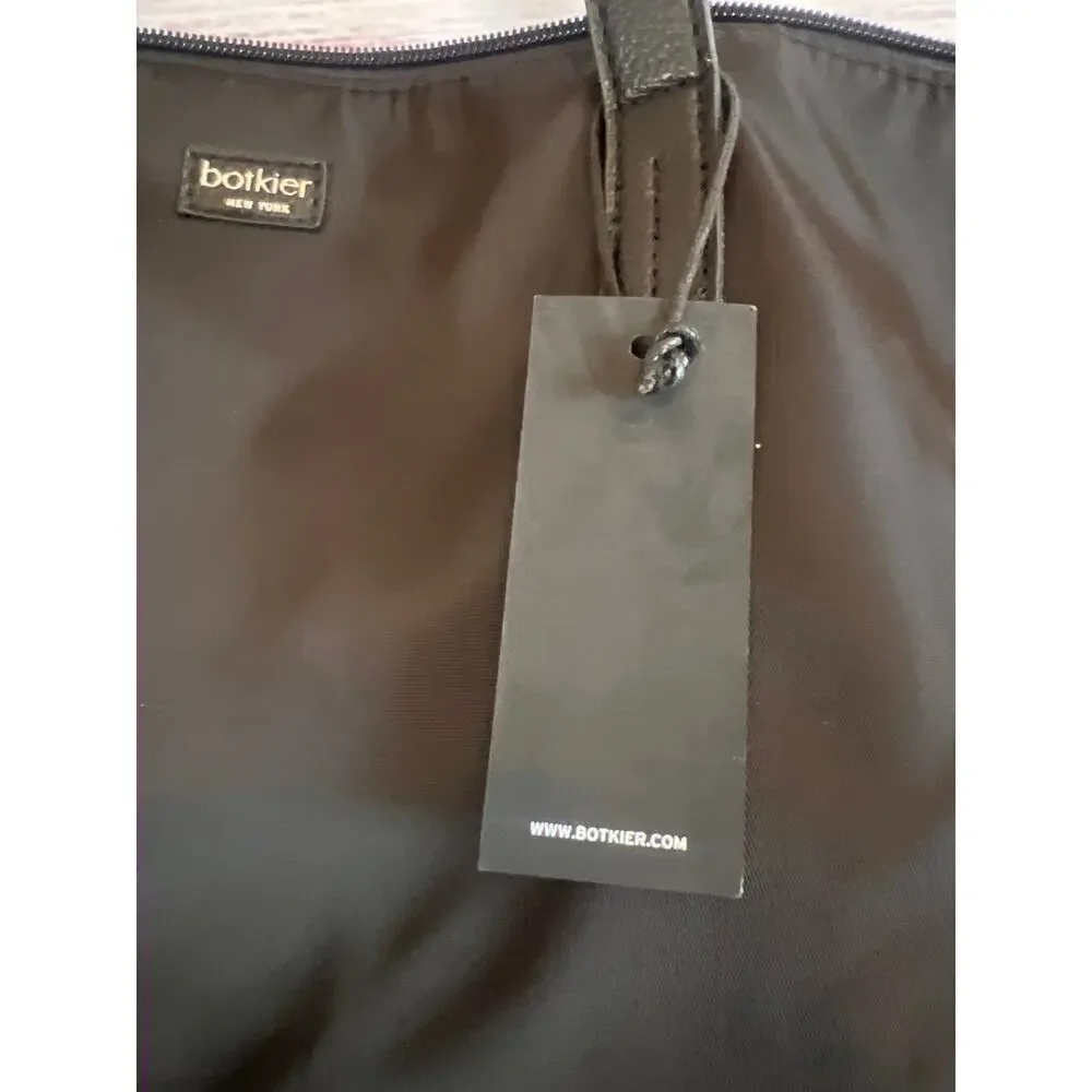 Botkier New York Bond Tote bag in black nylon with leather trim NWT
